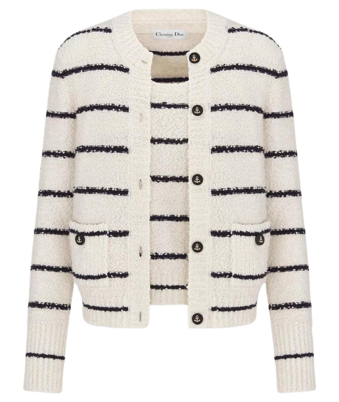 CHRISTIAN DIOR Белый кардиган, фото 1