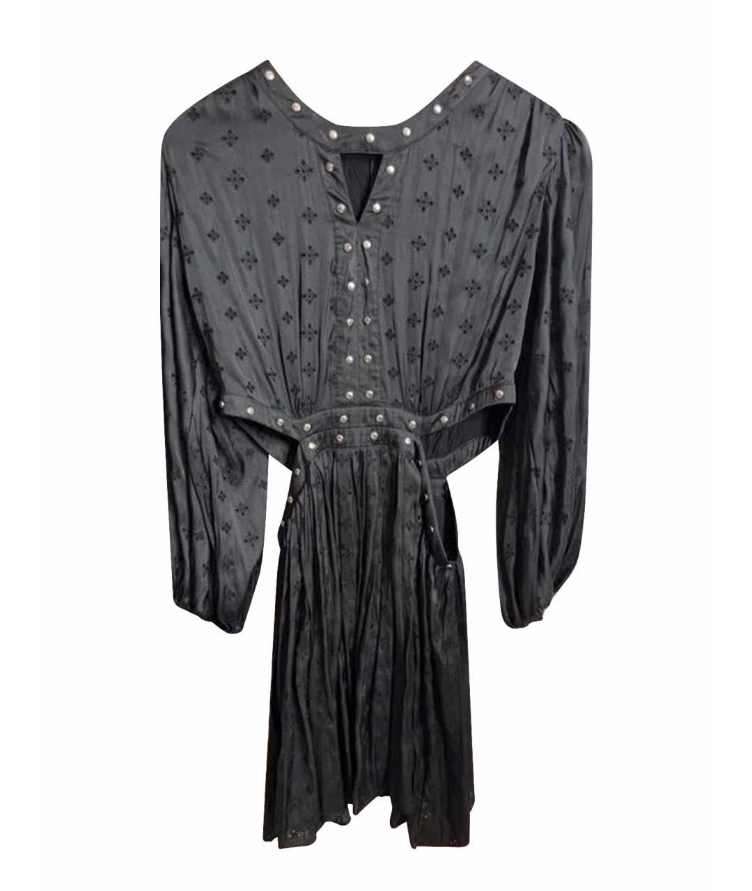 MAJE Черное полиэстеровое платье, фото 1