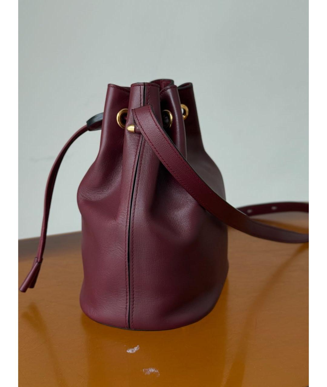 CARTIER Бордовая кожаная сумка тоут, фото 2