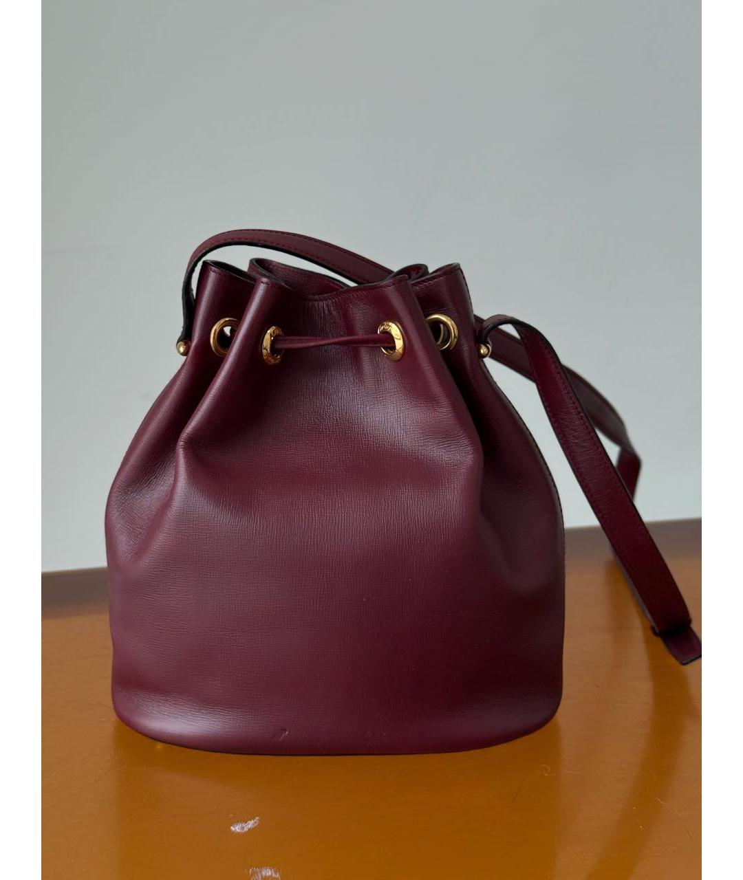 CARTIER Бордовая кожаная сумка тоут, фото 3