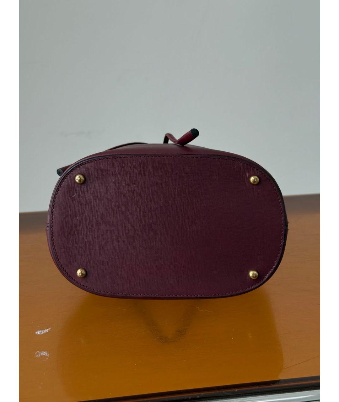 CARTIER Бордовая кожаная сумка тоут, фото 6