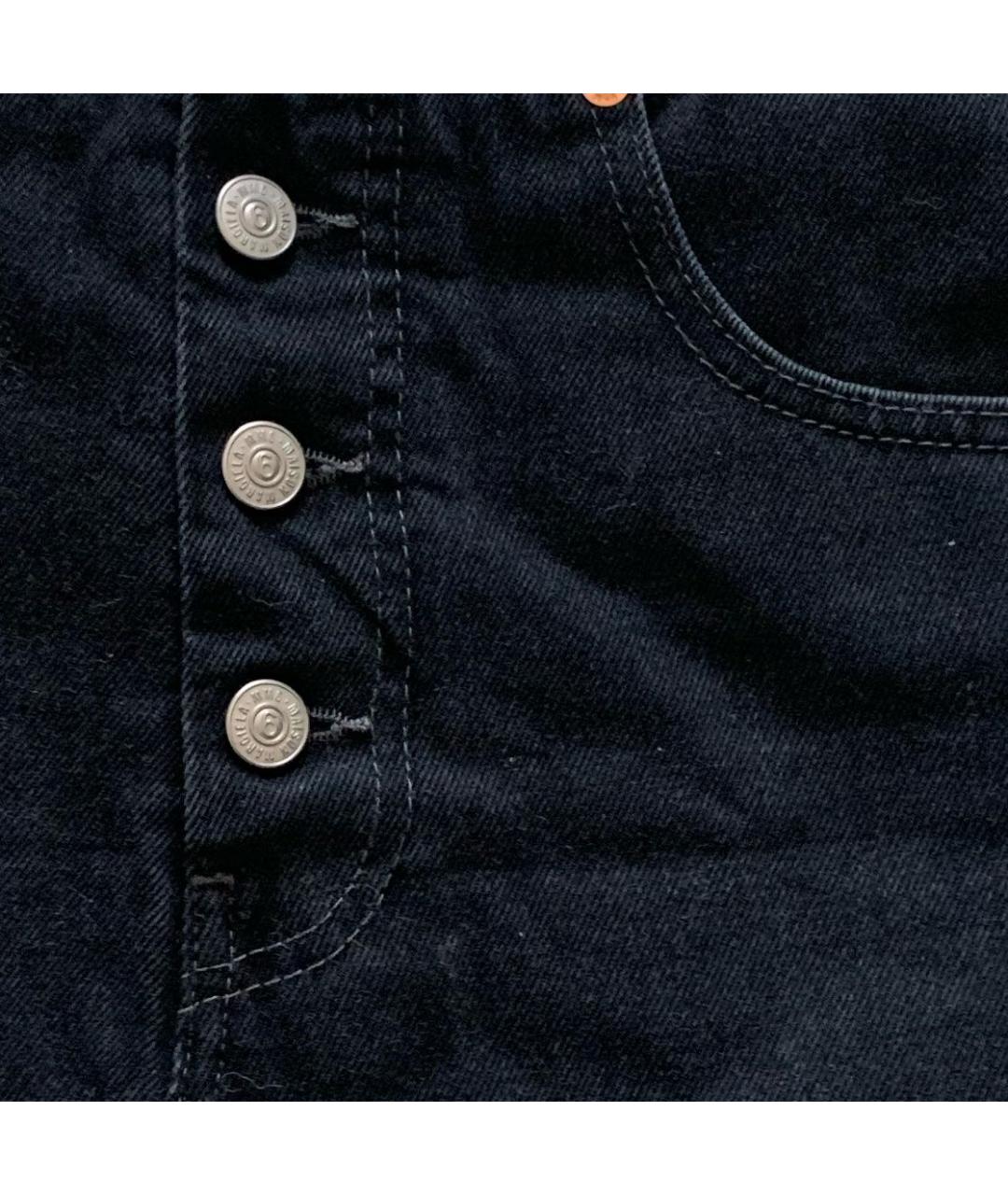 MM6 MAISON MARGIELA Черная хлопковая юбка мини, фото 4