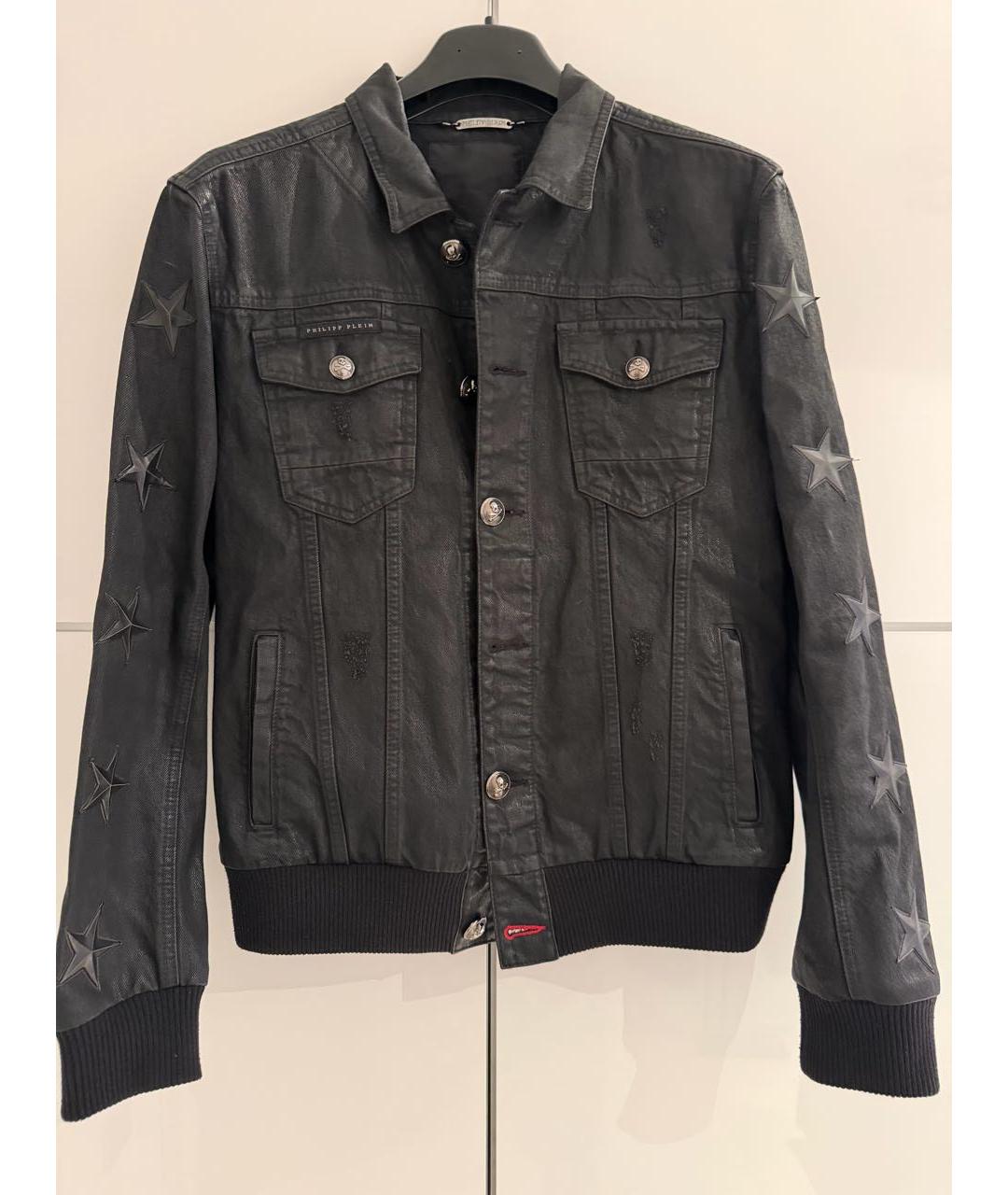 PHILIPP PLEIN Антрацитовая деним куртка, фото 8