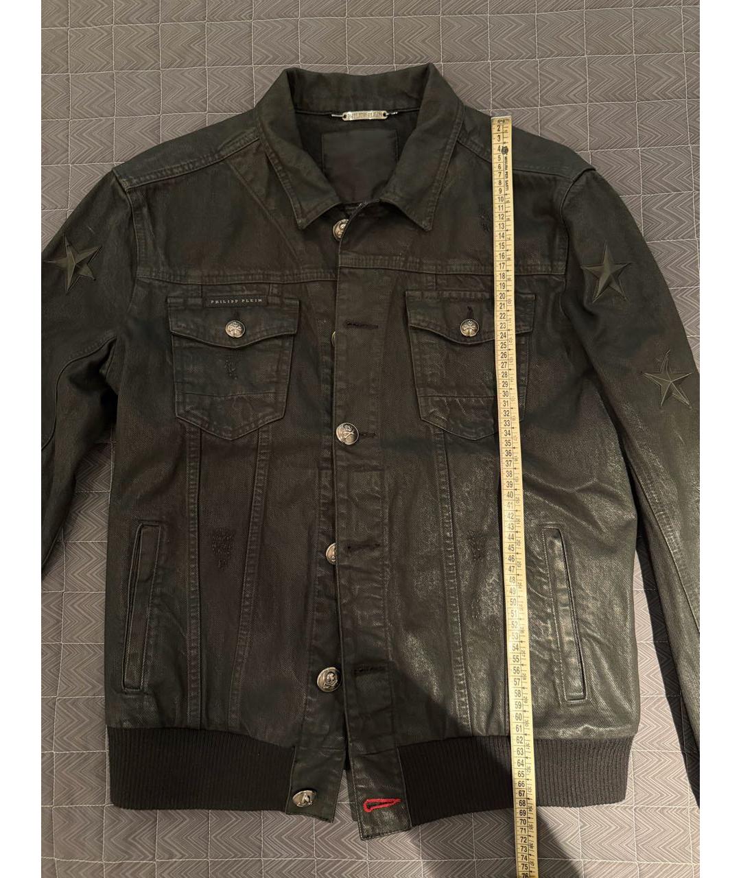 PHILIPP PLEIN Антрацитовая деним куртка, фото 5