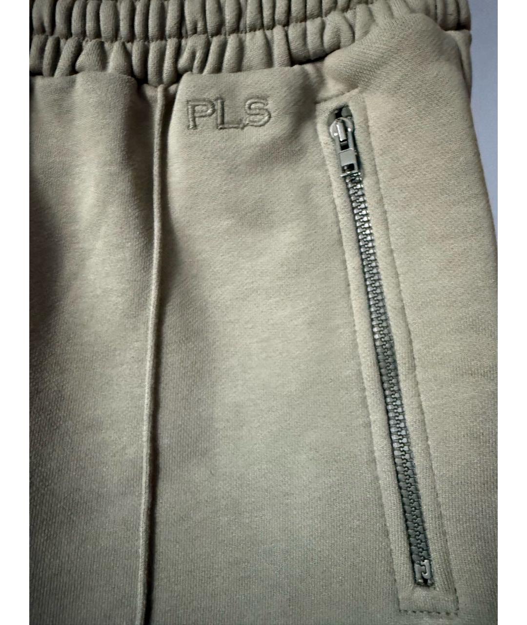 PHILOSOPHY DI LORENZO SERAFINI Зеленые хлопковые спортивные брюки и шорты, фото 6