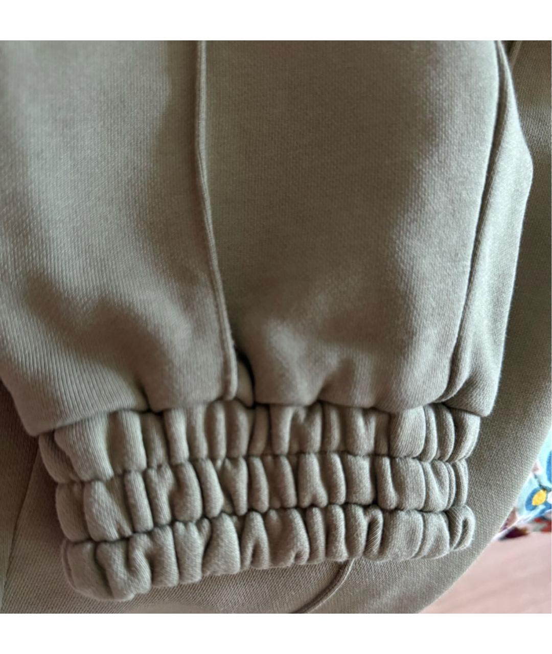 PHILOSOPHY DI LORENZO SERAFINI Зеленые хлопковые спортивные брюки и шорты, фото 5