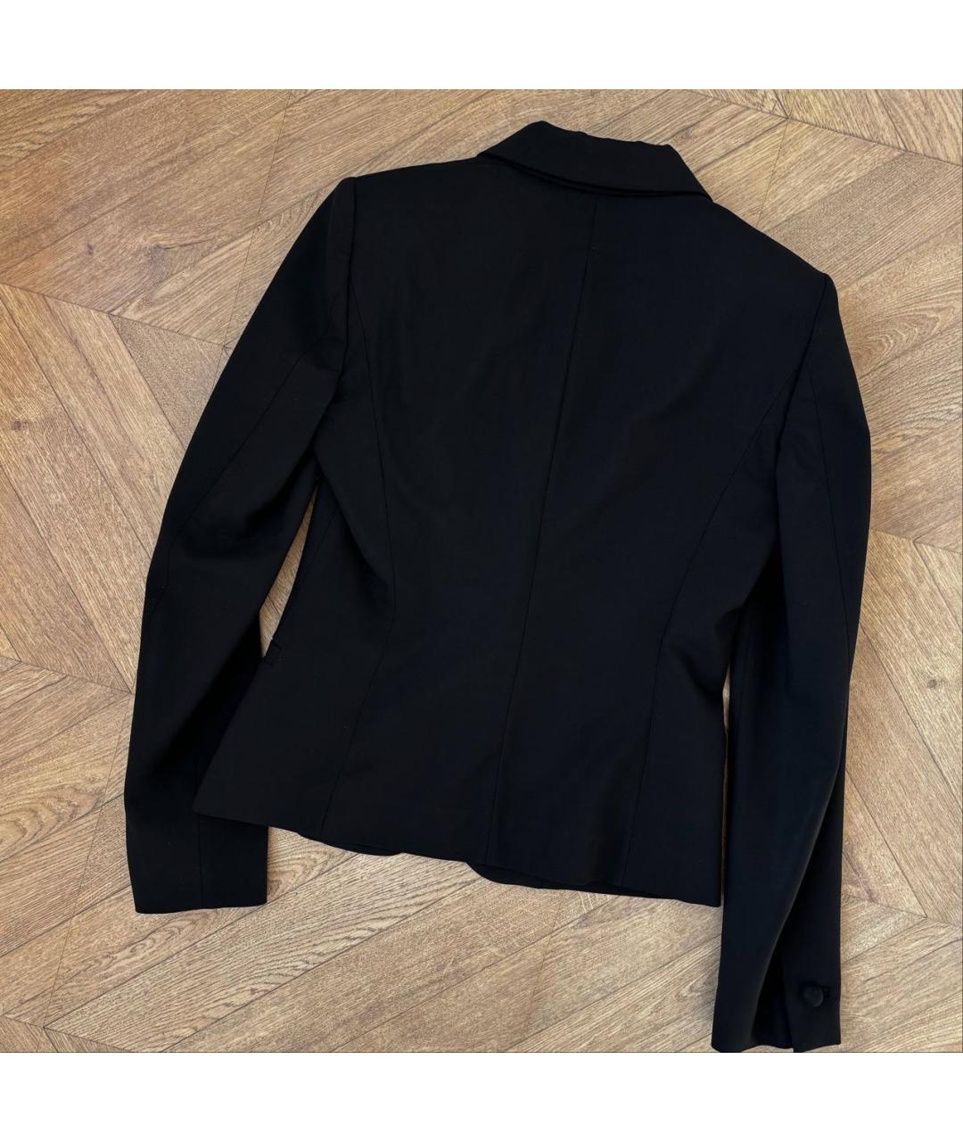 ROBERTO CAVALLI Черный шерстяной жакет/пиджак, фото 6