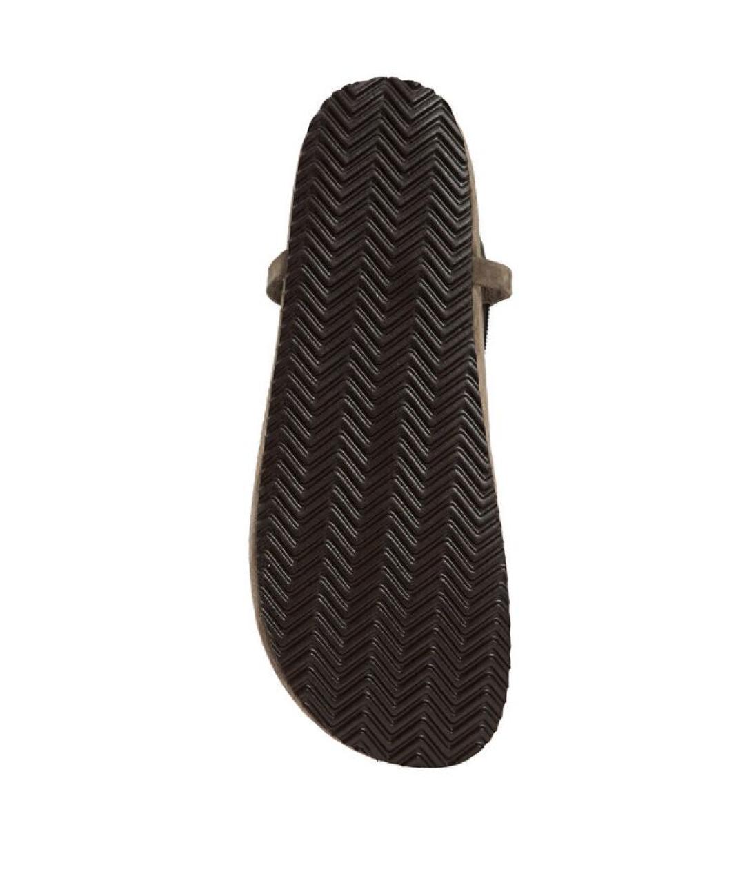 BRUNELLO CUCINELLI Серые замшевые сандалии, фото 5