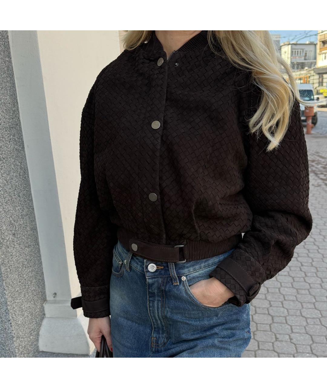 MANOKHI Коричневая замшевая куртка, фото 5