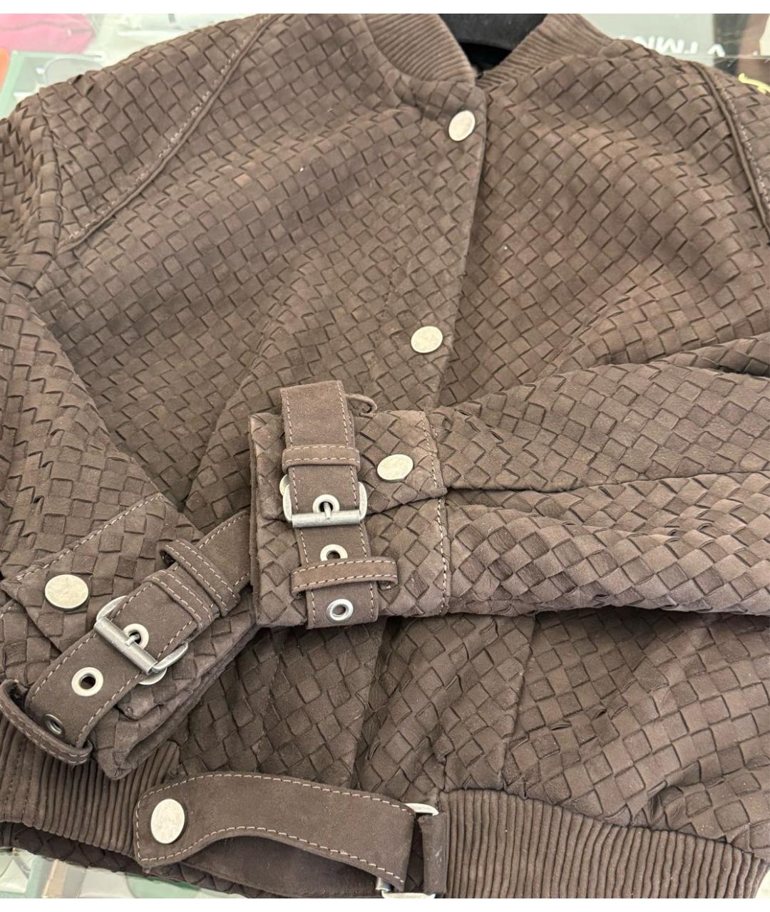 MANOKHI Коричневая замшевая куртка, фото 3