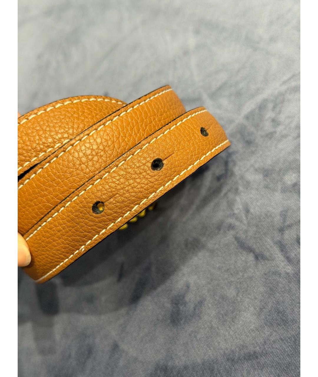 LOEWE Коричневый кожаный ремень, фото 4