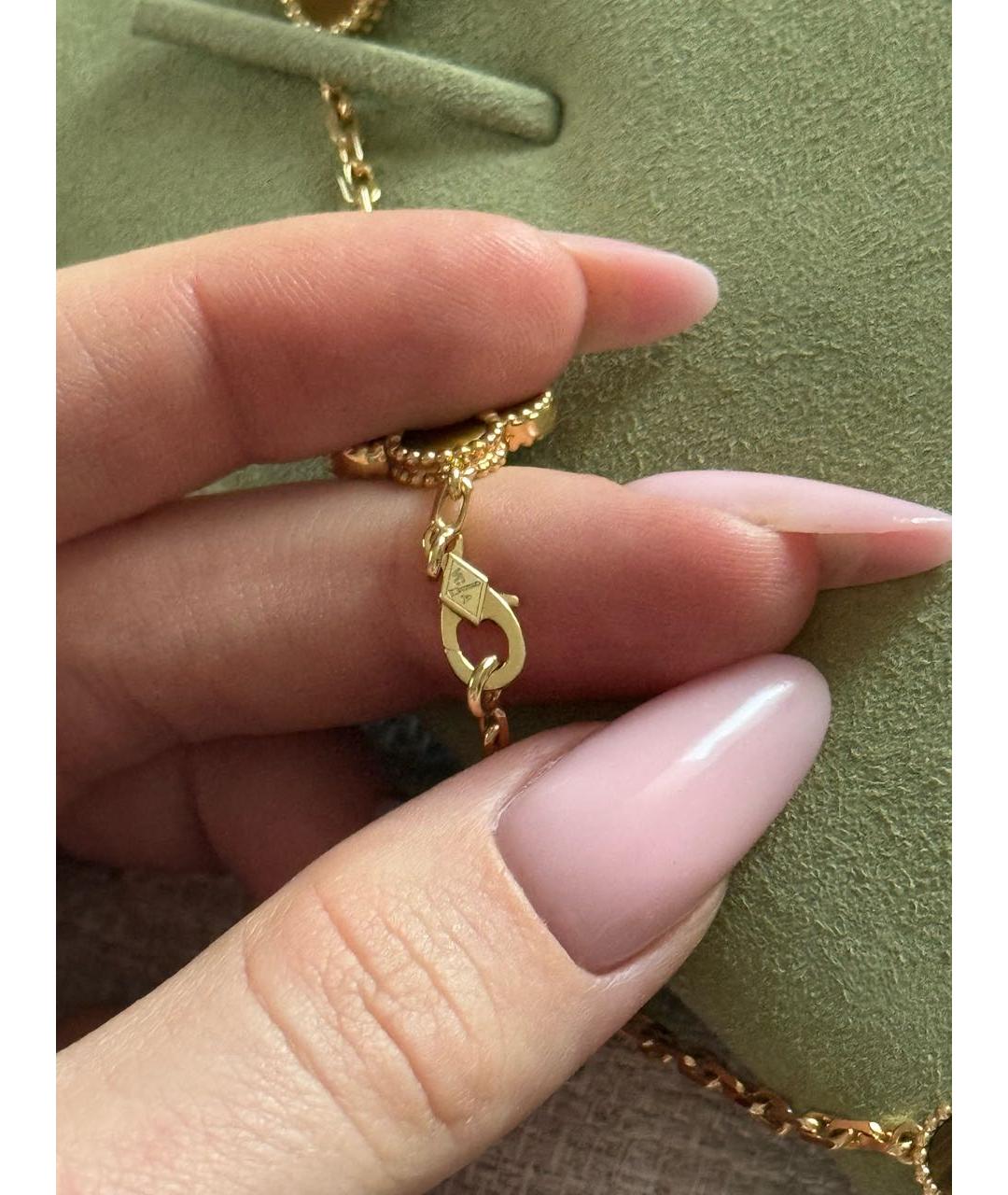 VAN CLEEF & ARPELS Коричневое колье из желтого золота, фото 2