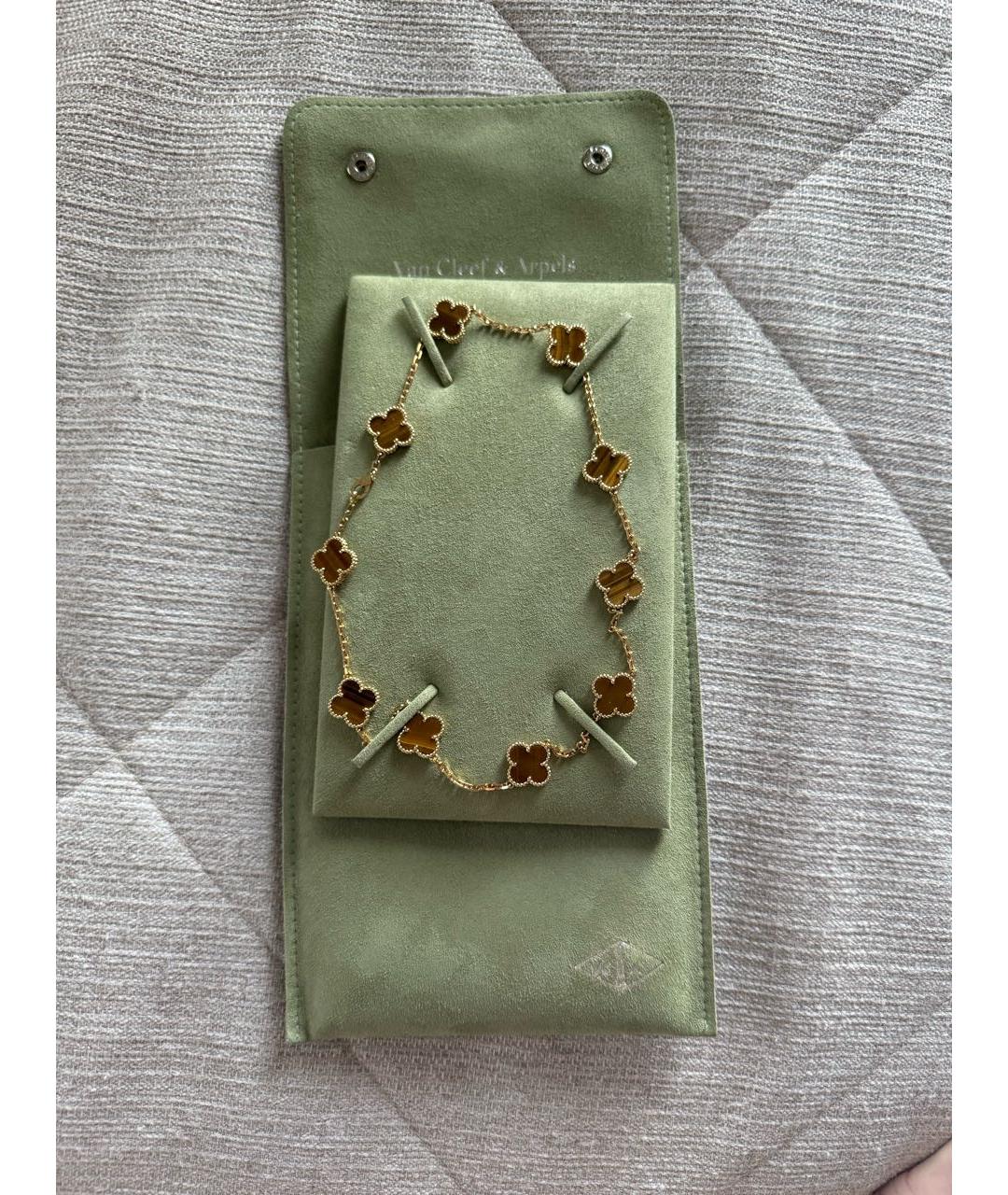 VAN CLEEF & ARPELS Коричневое колье из желтого золота, фото 5