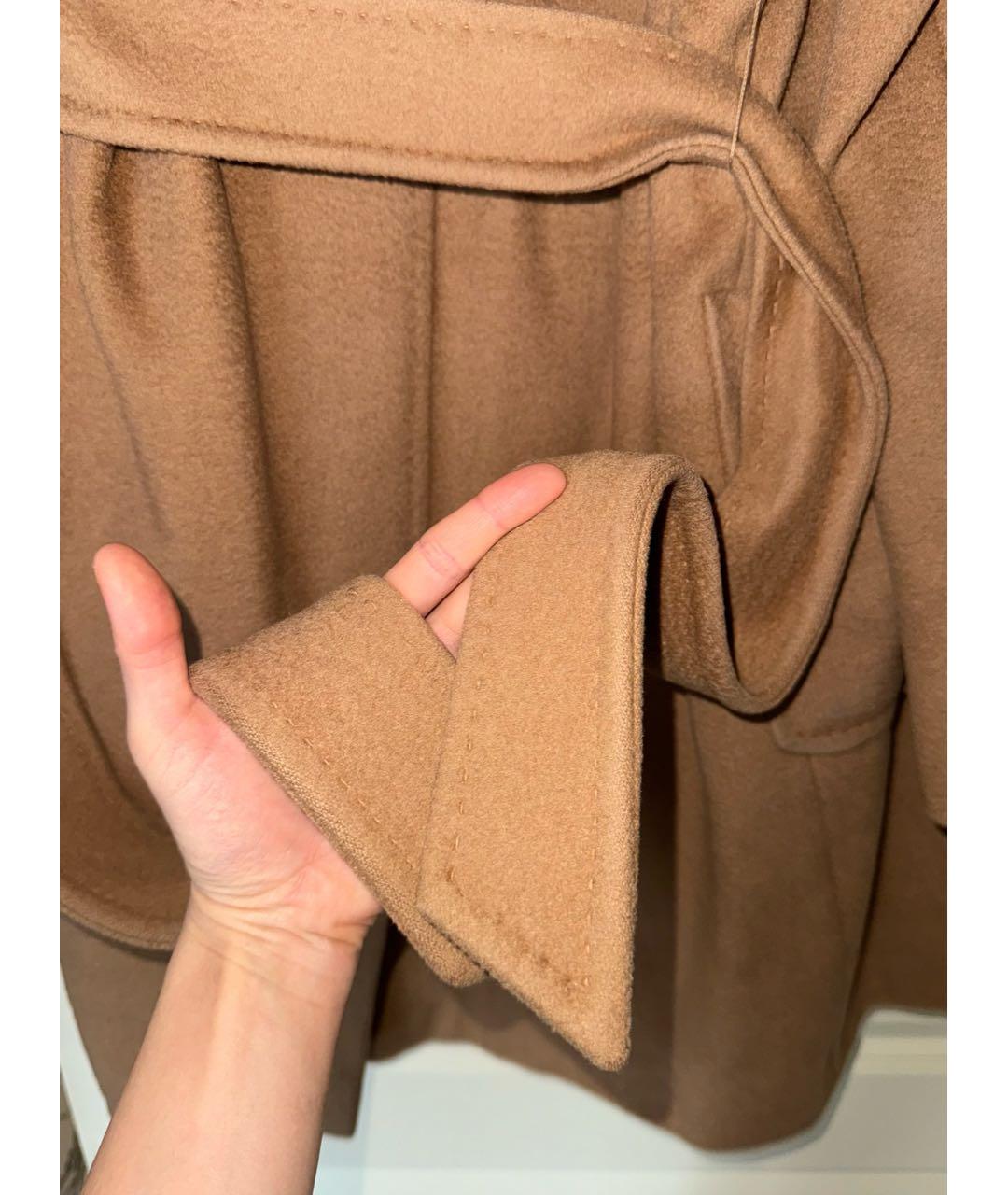 MAX MARA Бежевое шерстяное пальто, фото 5