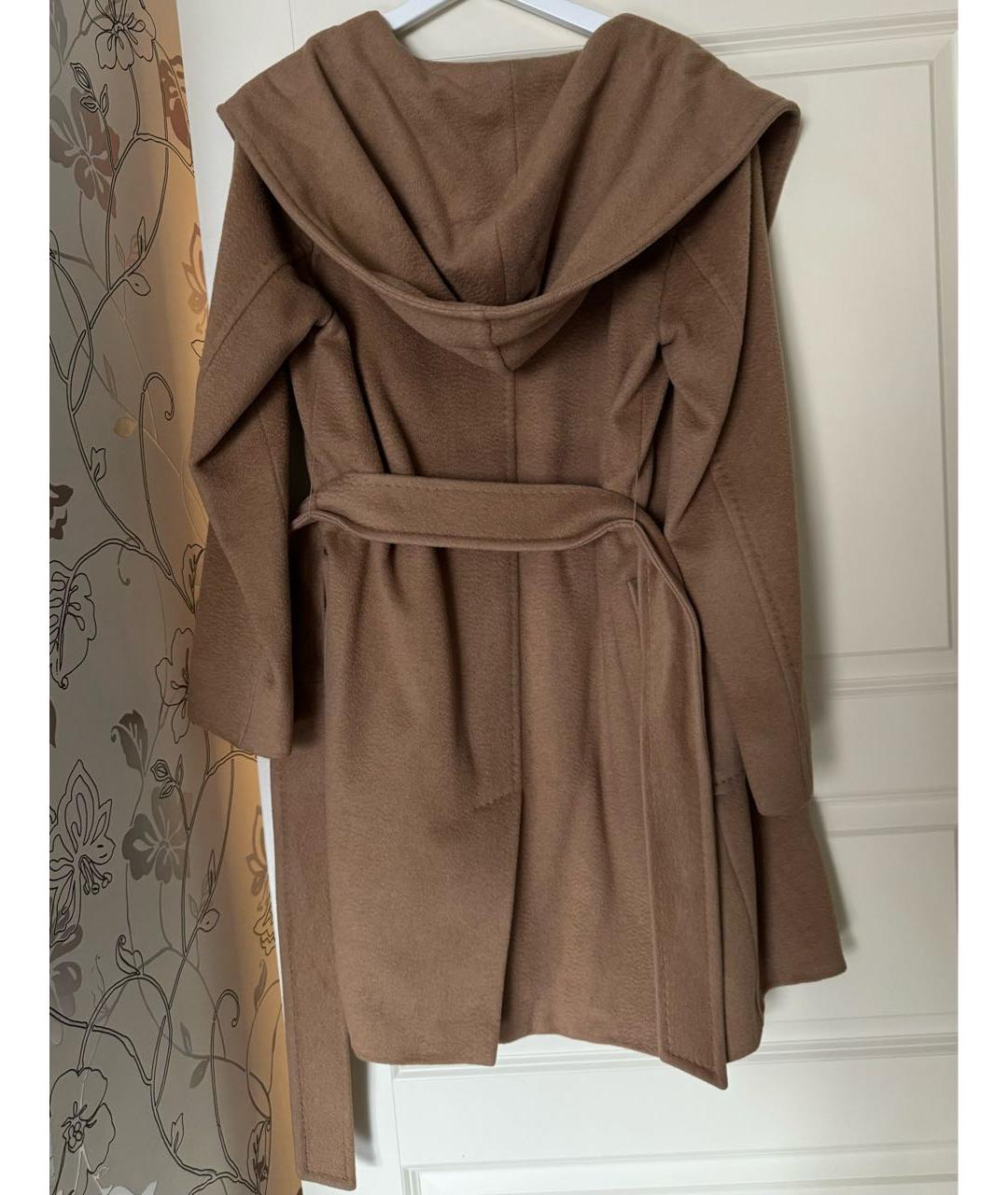 MAX MARA Бежевое шерстяное пальто, фото 4