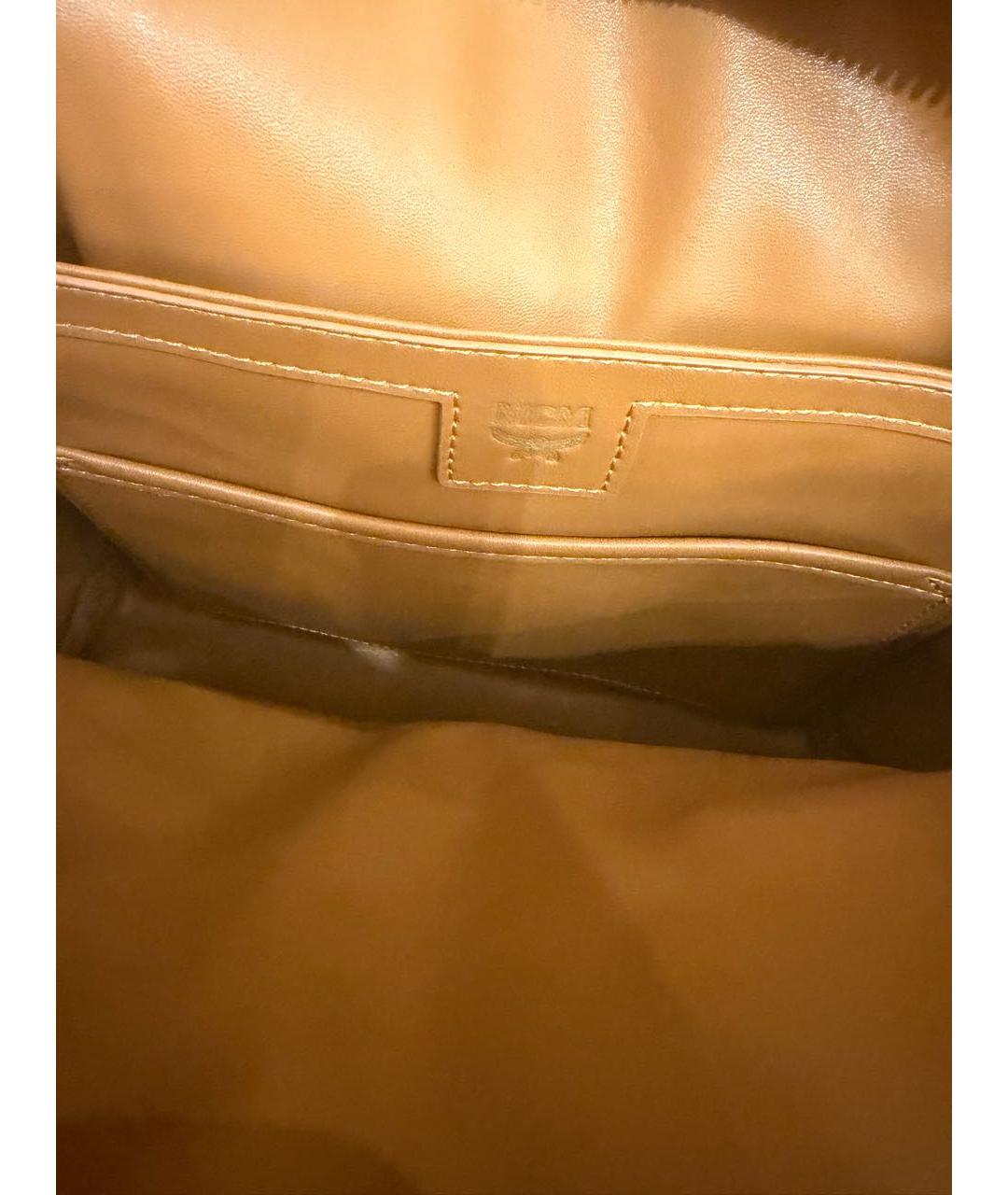 MCM Черный кожаный рюкзак, фото 4