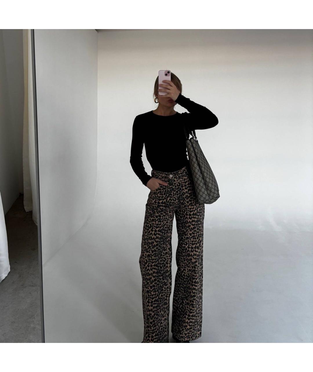 GUCCI Антрацитовая кожаная сумка тоут, фото 4