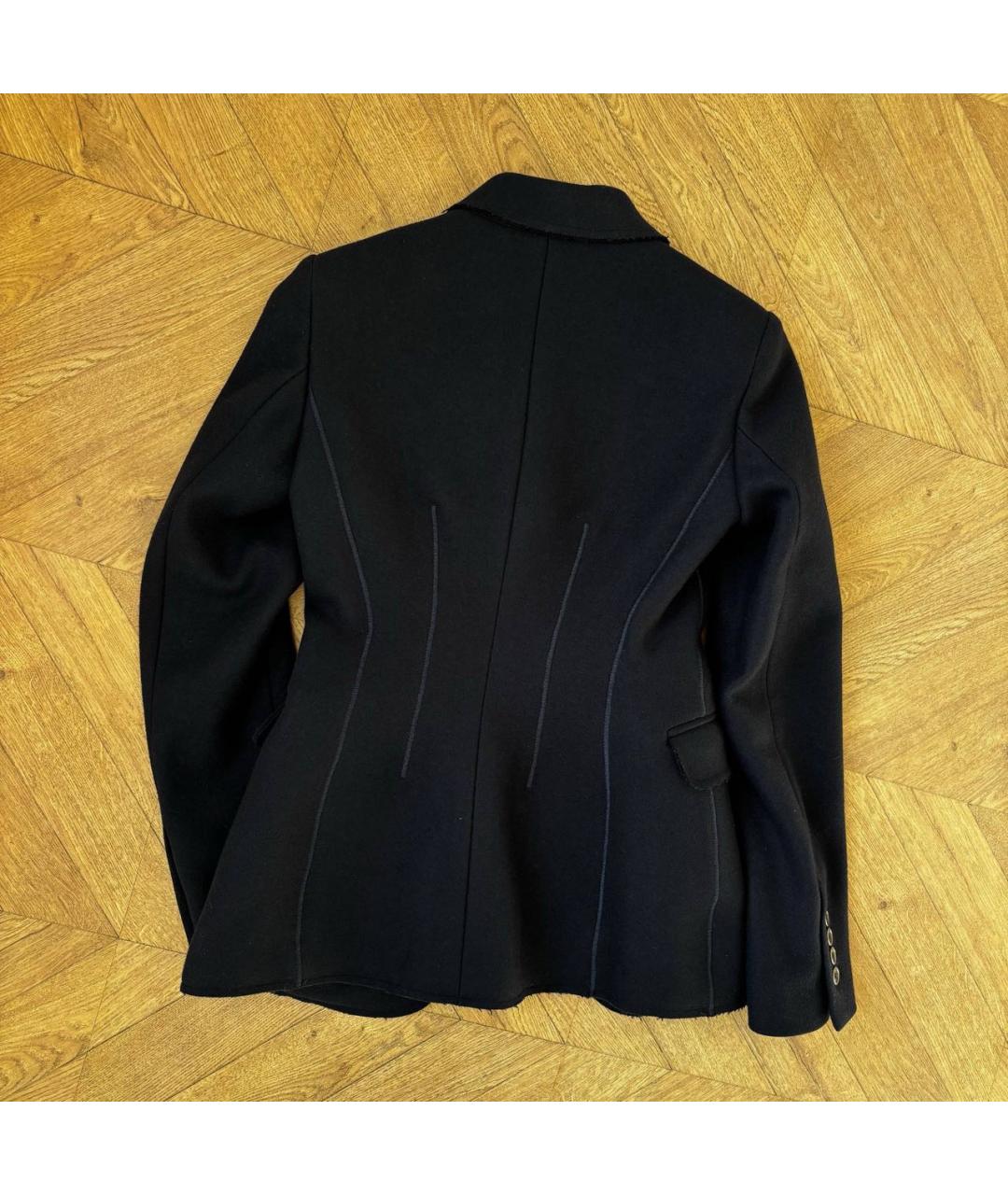 DOLCE&GABBANA Темно-синий шерстяной жакет/пиджак, фото 2