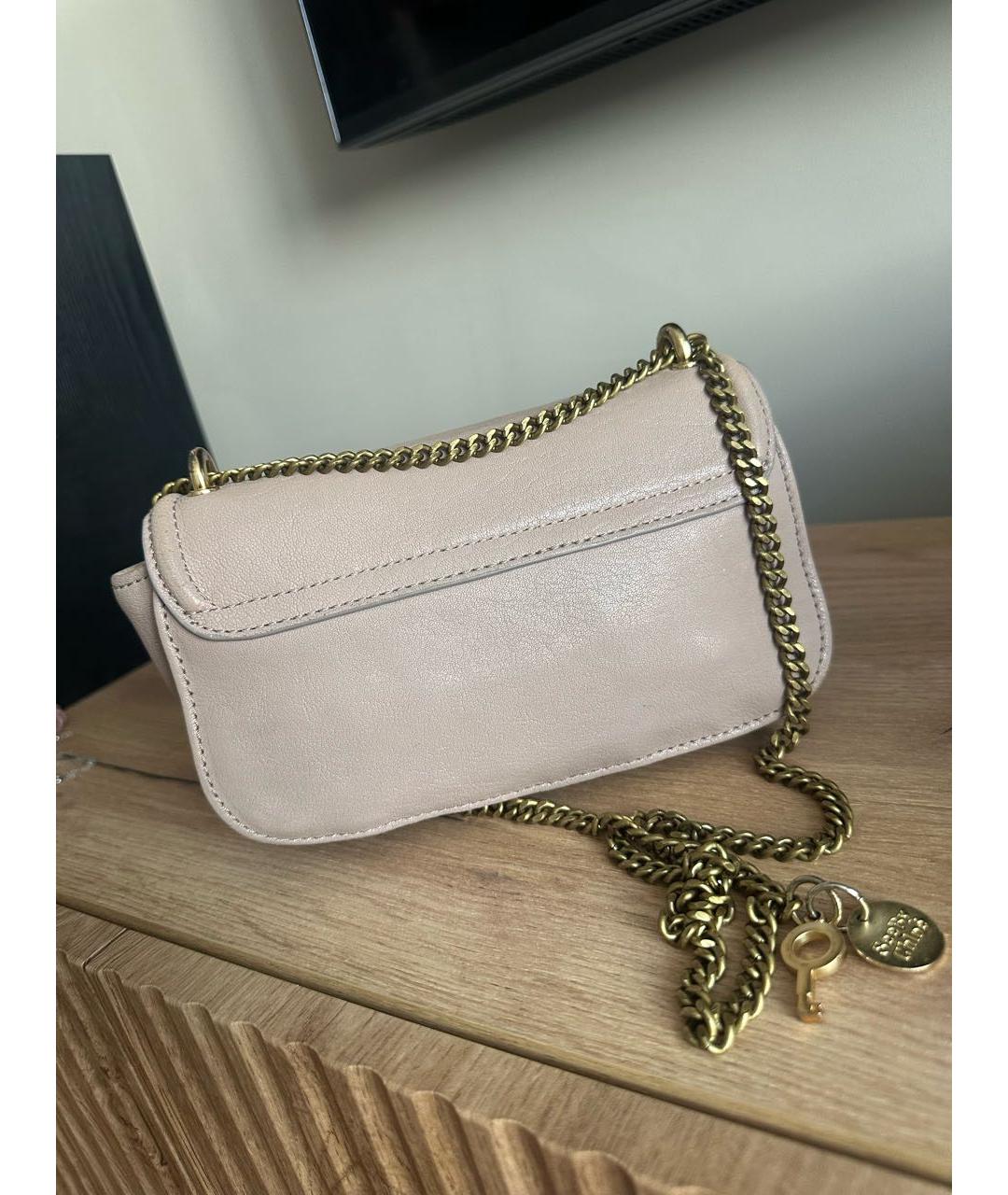 SEE BY CHLOE Бежевая кожаная сумка через плечо, фото 3