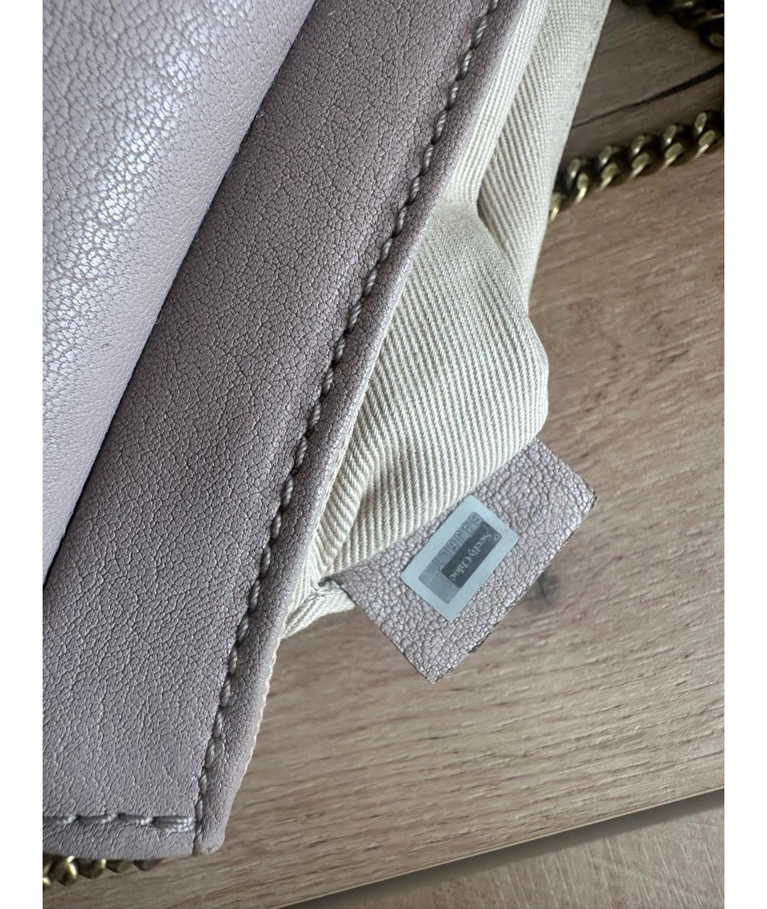SEE BY CHLOE Бежевая кожаная сумка через плечо, фото 5