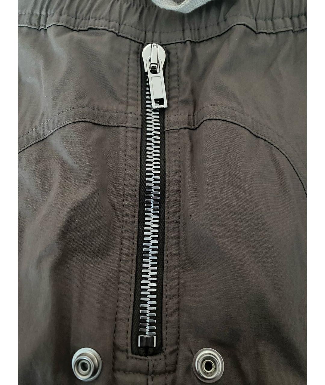 RICK OWENS Серые хлопковые повседневные брюки, фото 3