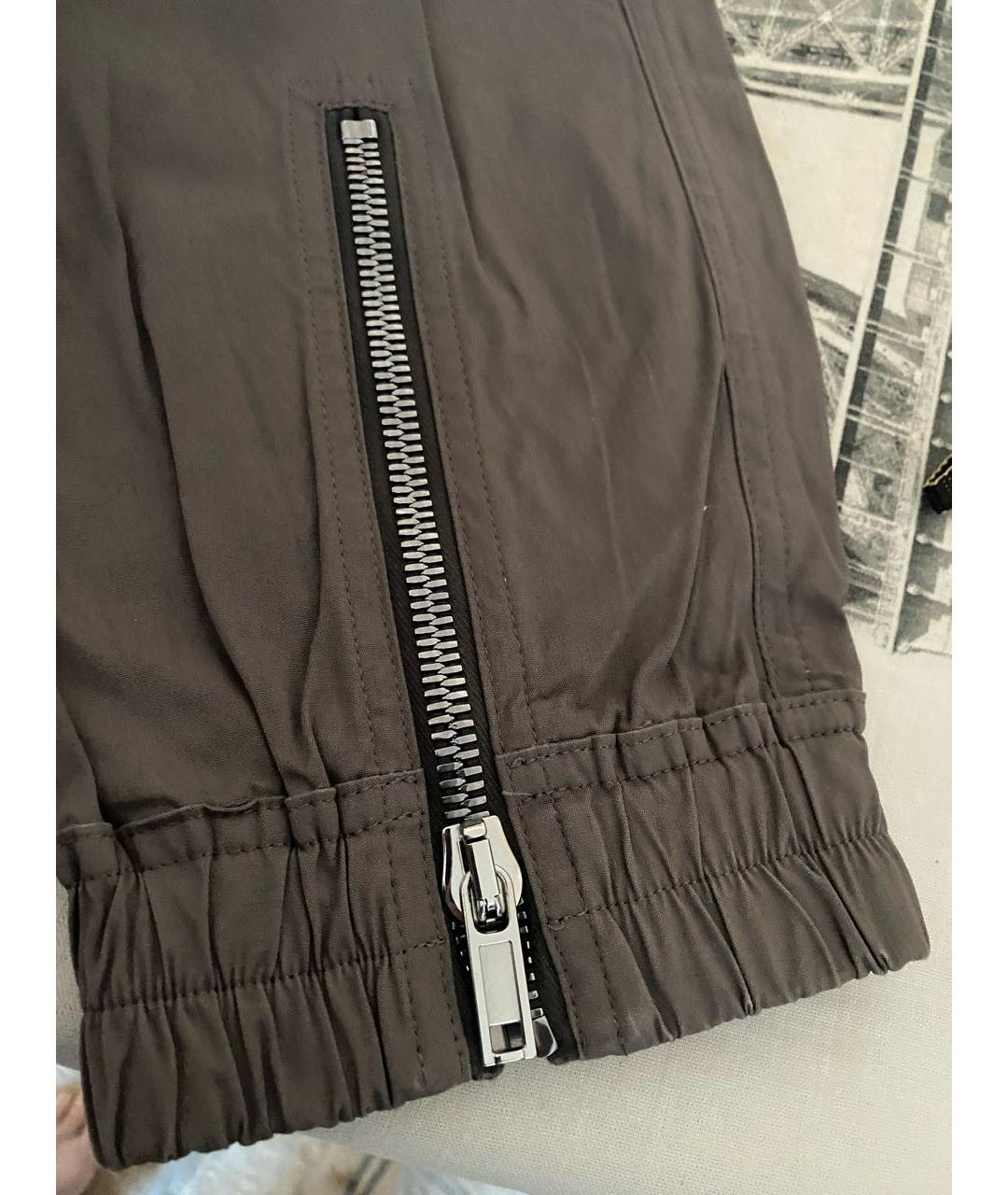 RICK OWENS Серые хлопковые повседневные брюки, фото 6