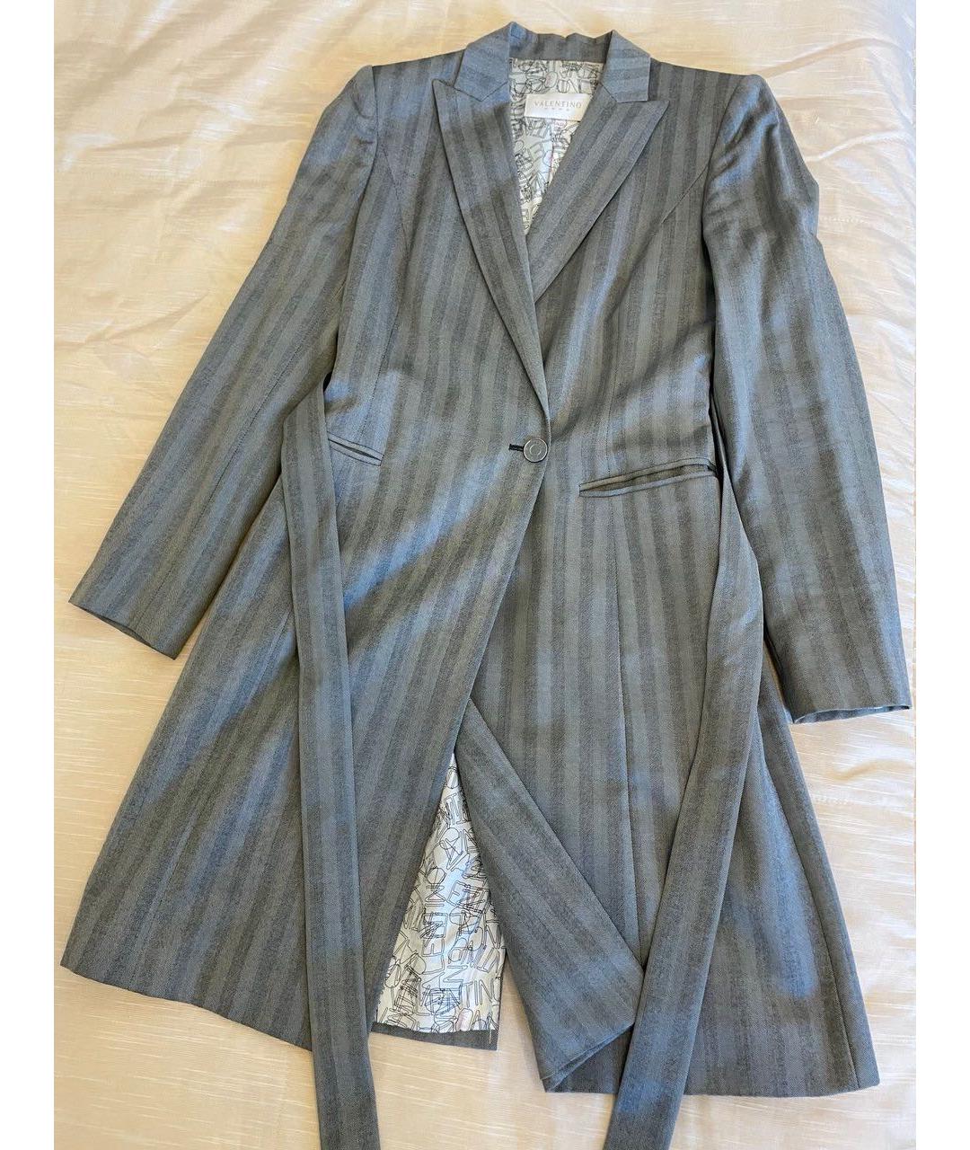 VALENTINO Серый хлопковый костюм с брюками, фото 2