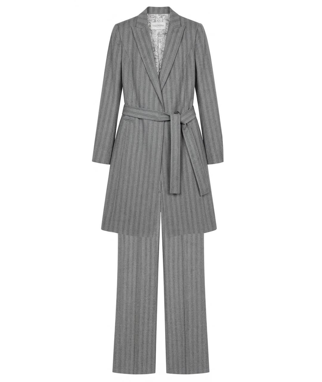 VALENTINO Серый хлопковый костюм с брюками, фото 1