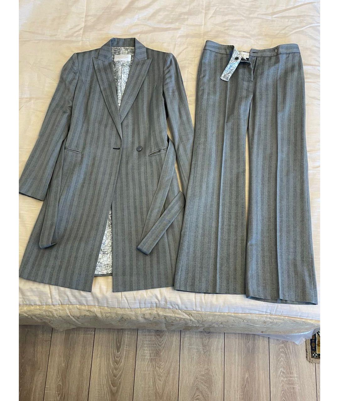 VALENTINO Серый хлопковый костюм с брюками, фото 8