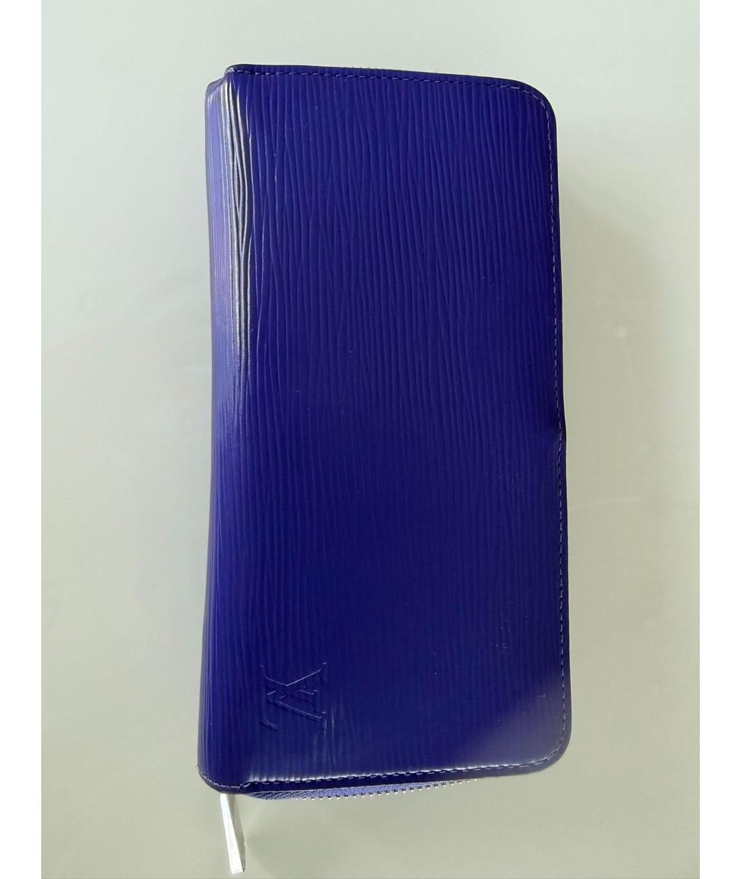 LOUIS VUITTON Фиолетовый кожаный кошелек, фото 4