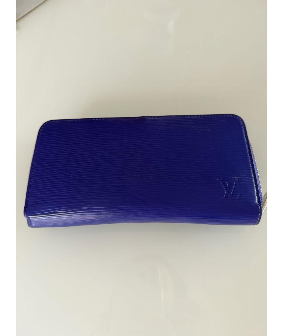 LOUIS VUITTON Фиолетовый кожаный кошелек, фото 6