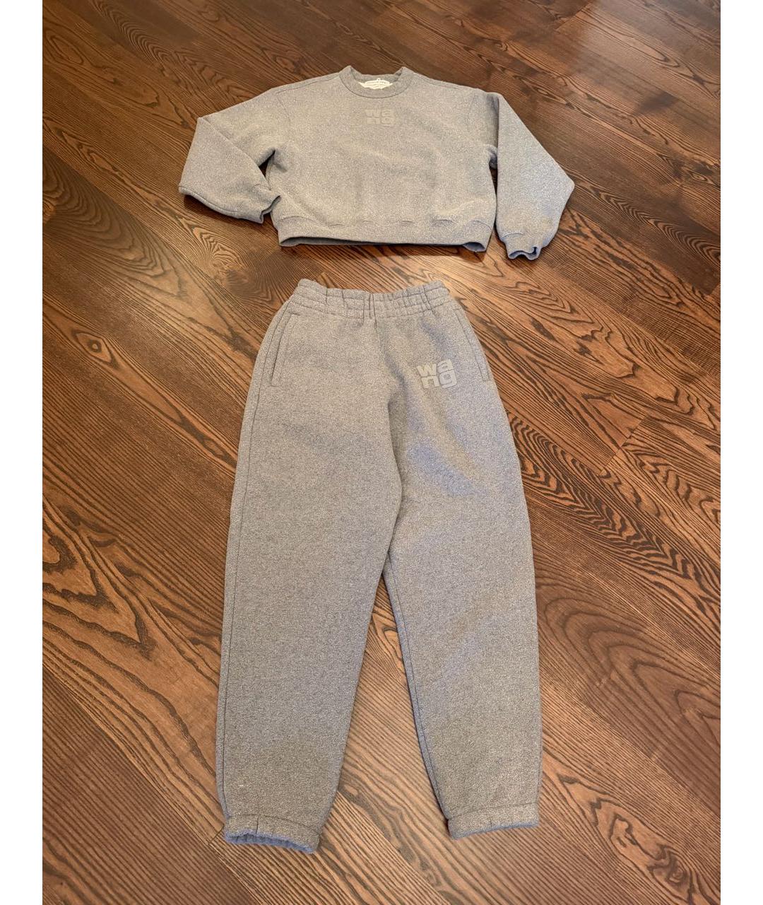 ALEXANDER WANG Серый хлопковый спортивные костюмы, фото 3