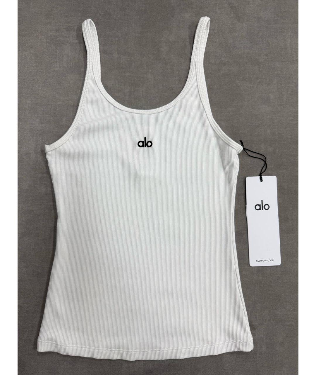 ALO YOGA Белая майка, фото 4