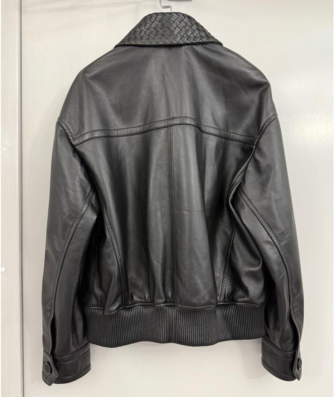 MANOKHI Черная кожаная куртка, фото 2