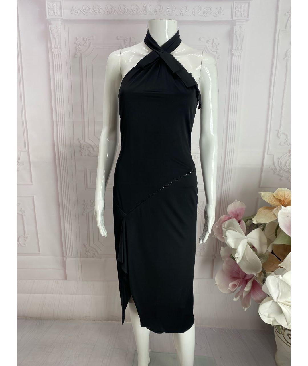 GUCCI Черное вискозное коктейльное платье, фото 5