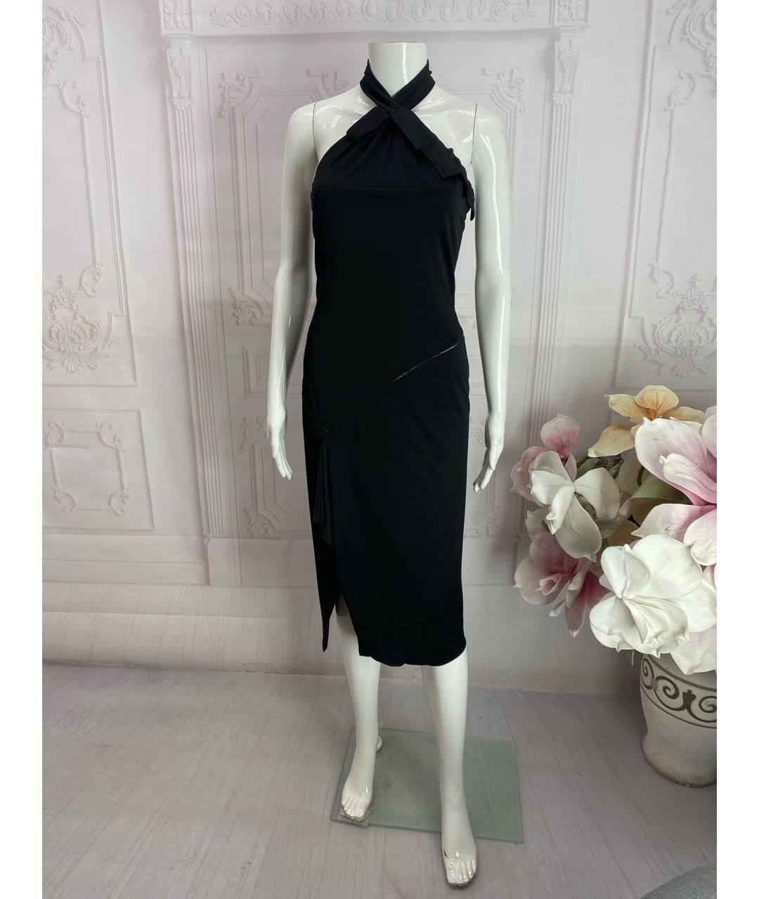 GUCCI Черное вискозное коктейльное платье, фото 6