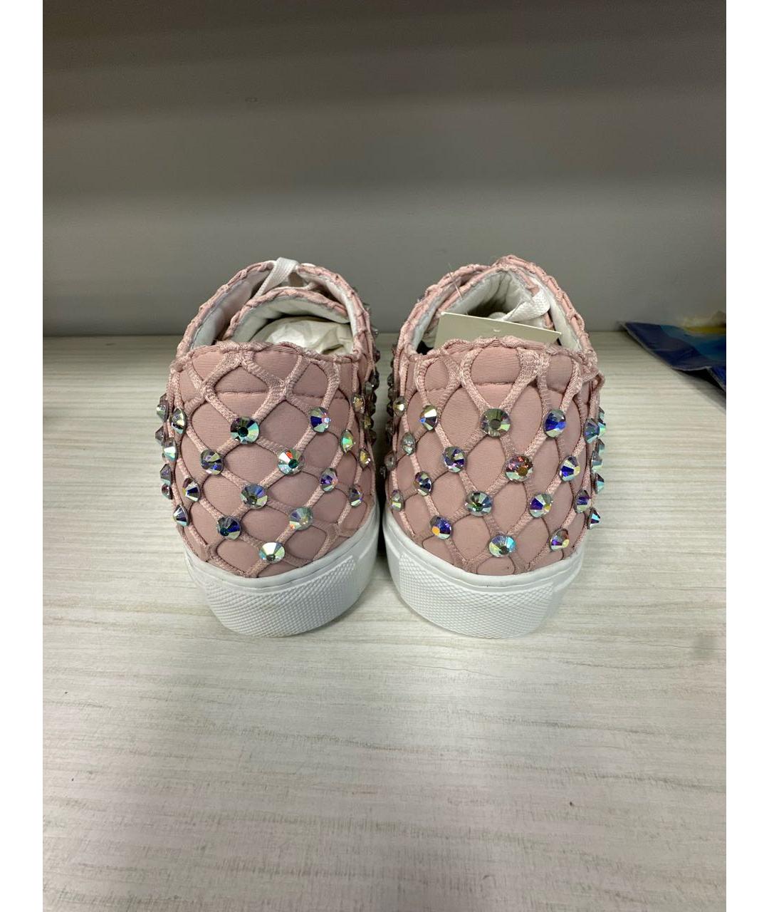 LE SILLA Розовые кожаные кеды, фото 4