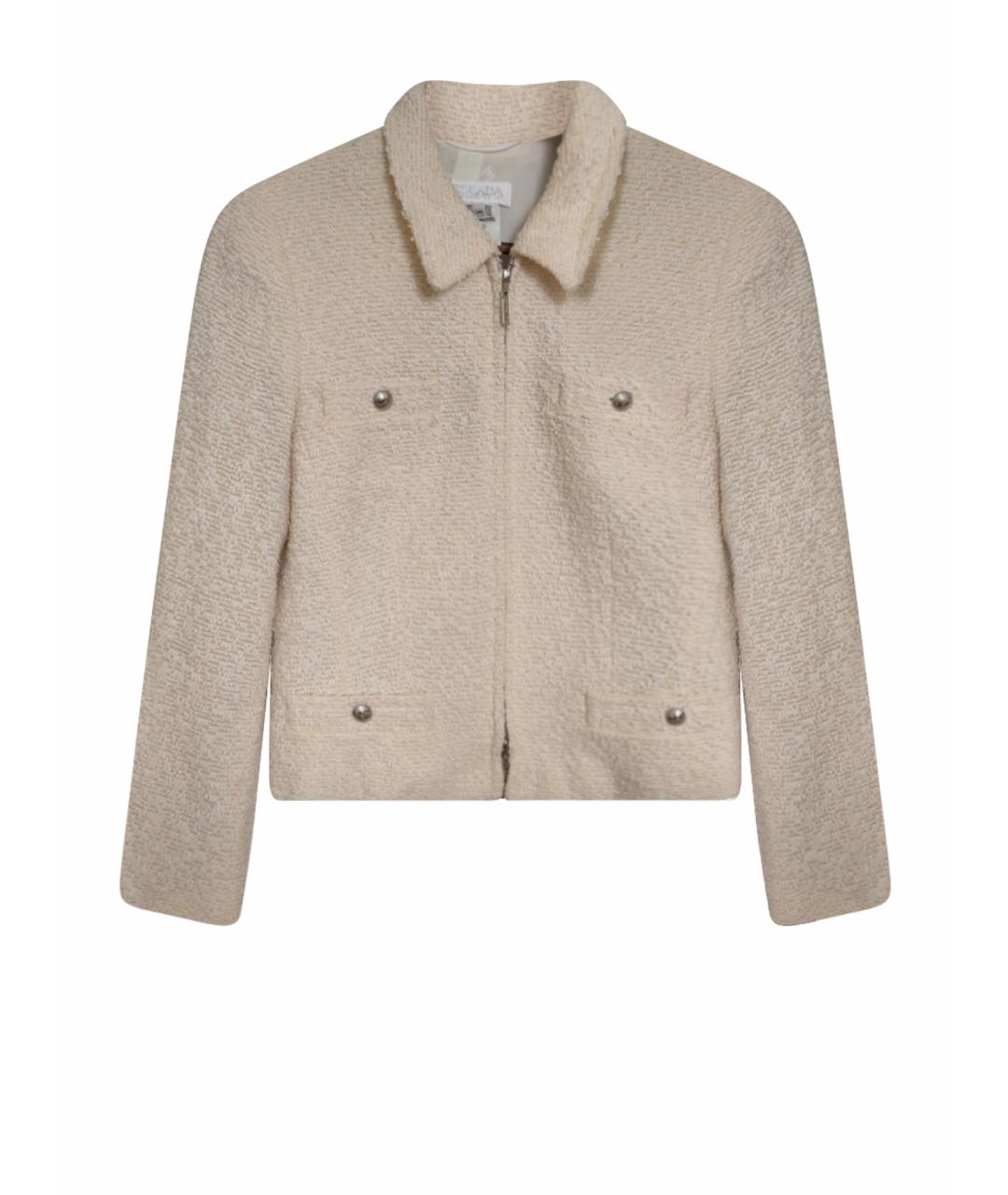 ESCADA Бежевый шерстяной жакет/пиджак, фото 1