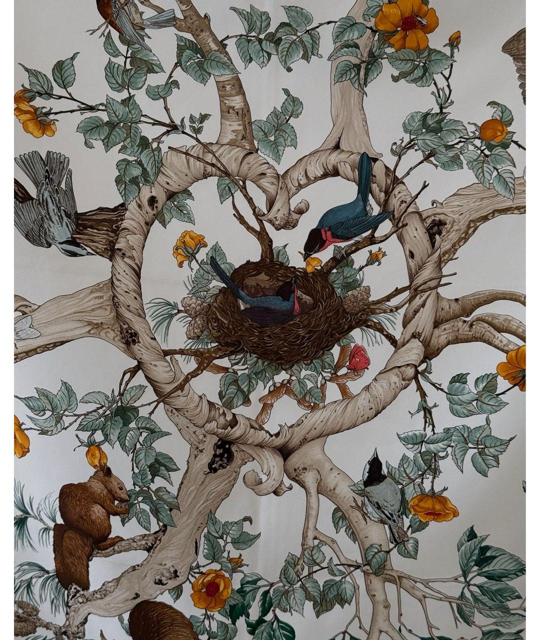 HERMES Мульти шелковый платок, фото 2