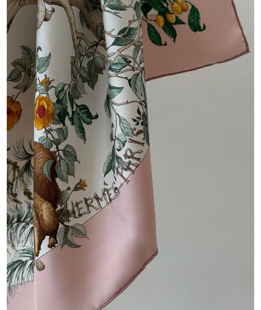 HERMES Мульти шелковый платок, фото 3