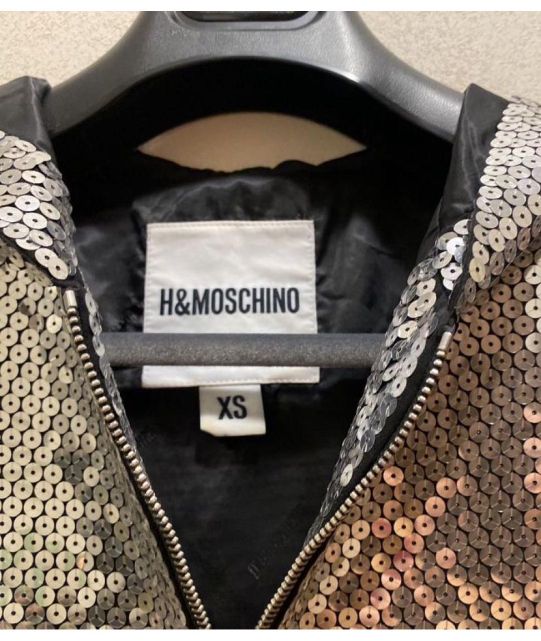 MOSCHINO Серебряное коктейльное платье, фото 5