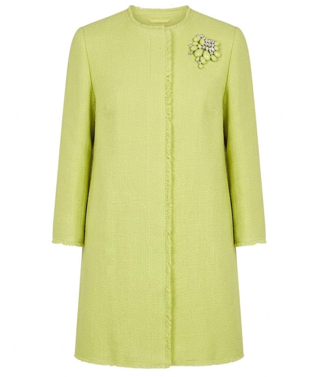 ERMANNO SCERVINO Зеленые льняное пальто, фото 1