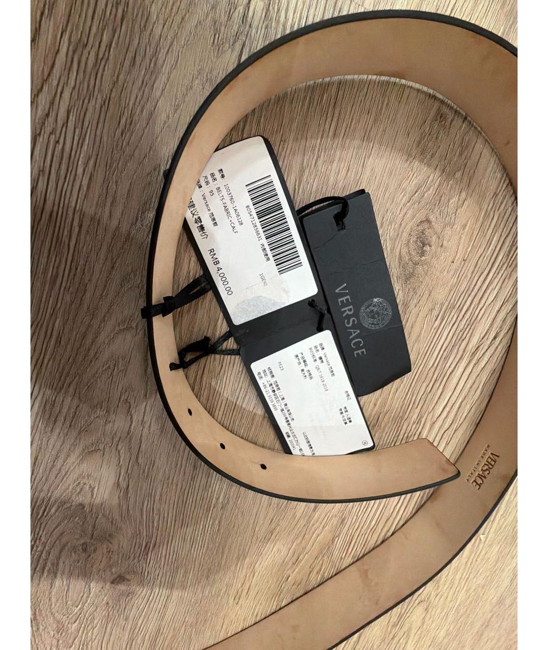 VERSACE Салатовый кожаный ремень, фото 4