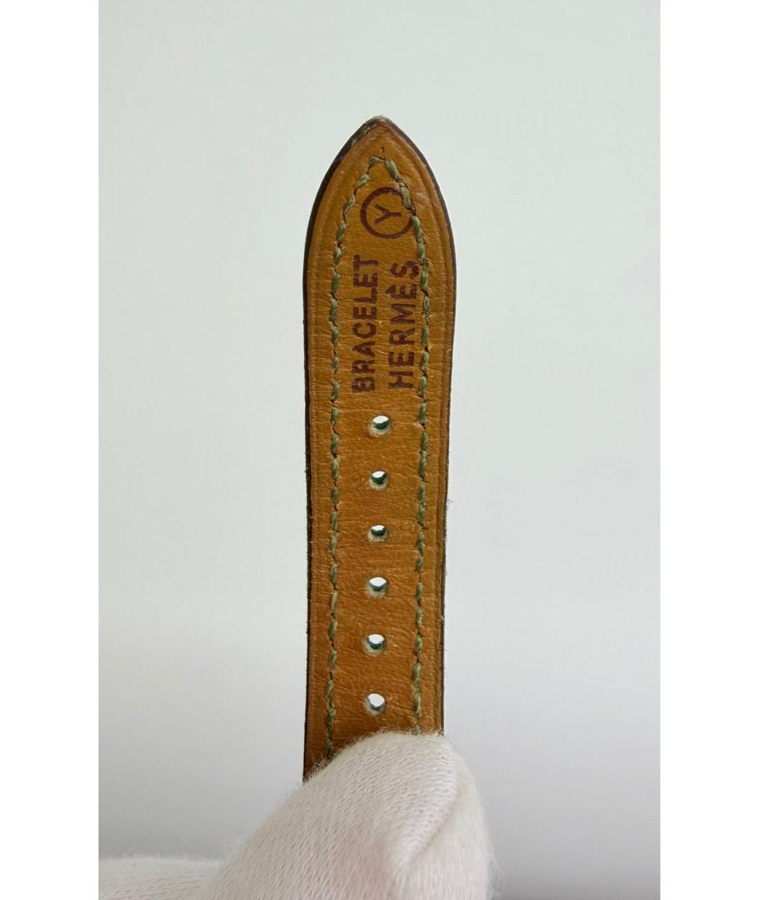 HERMES Золотые позолоченные часы, фото 6