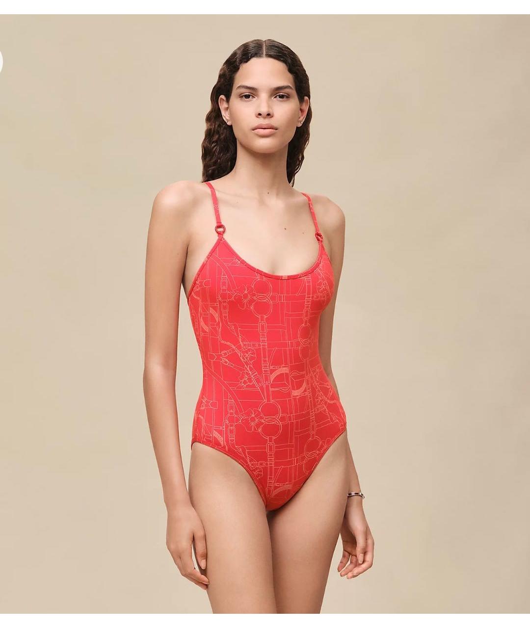 HERMES Красный полиамидовый купальник, фото 2