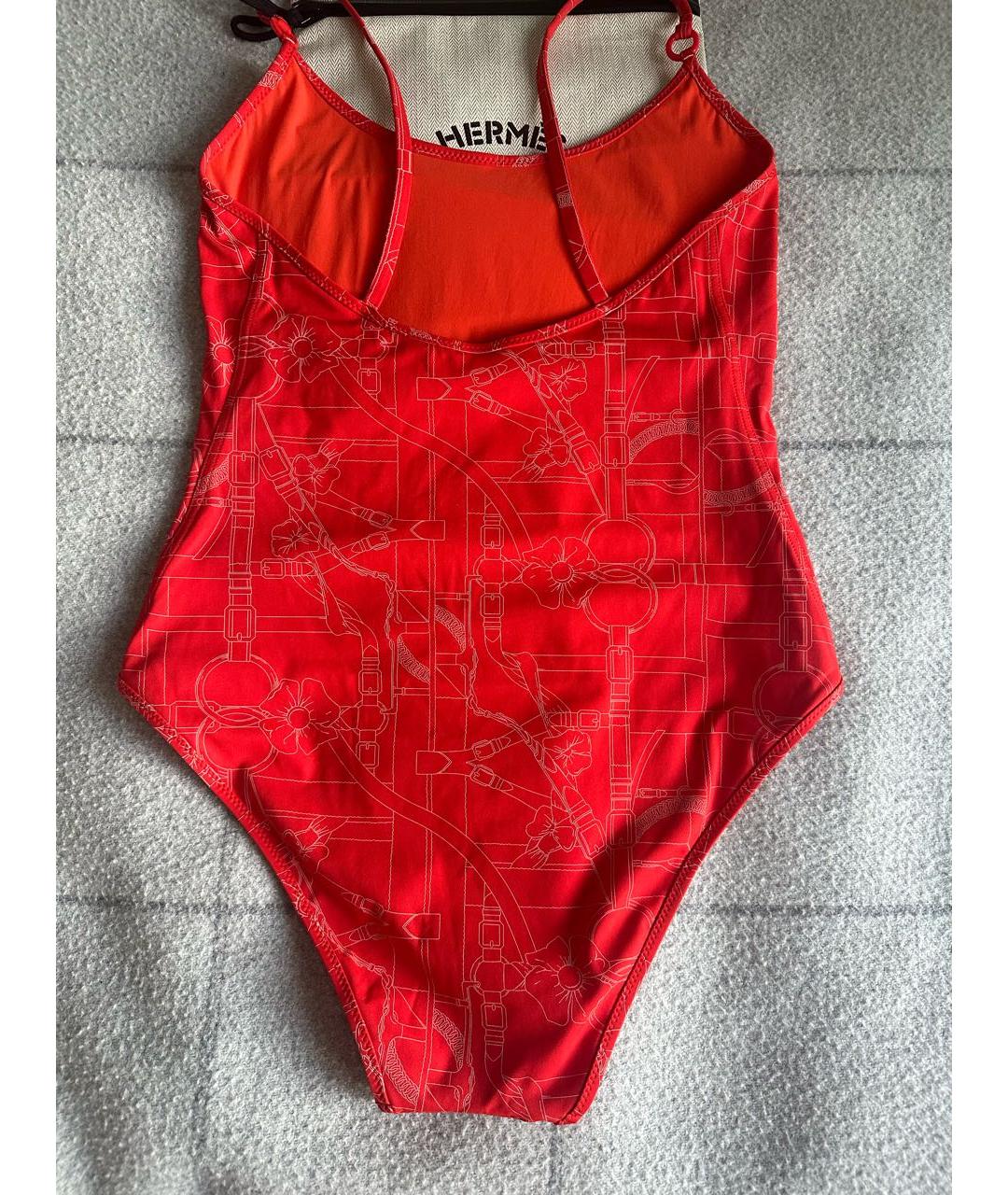 HERMES Красный полиамидовый купальник, фото 4