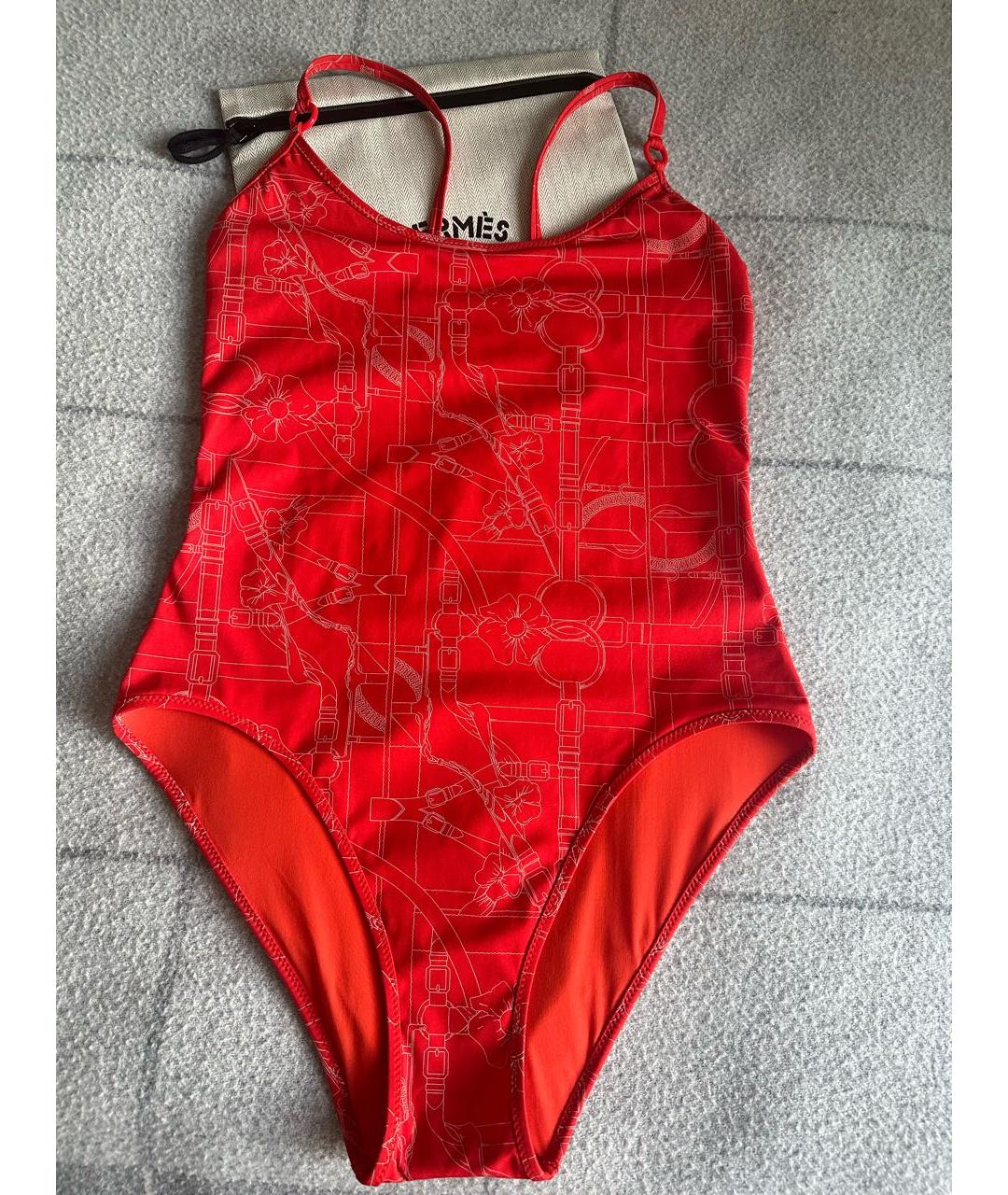 HERMES Красный полиамидовый купальник, фото 9