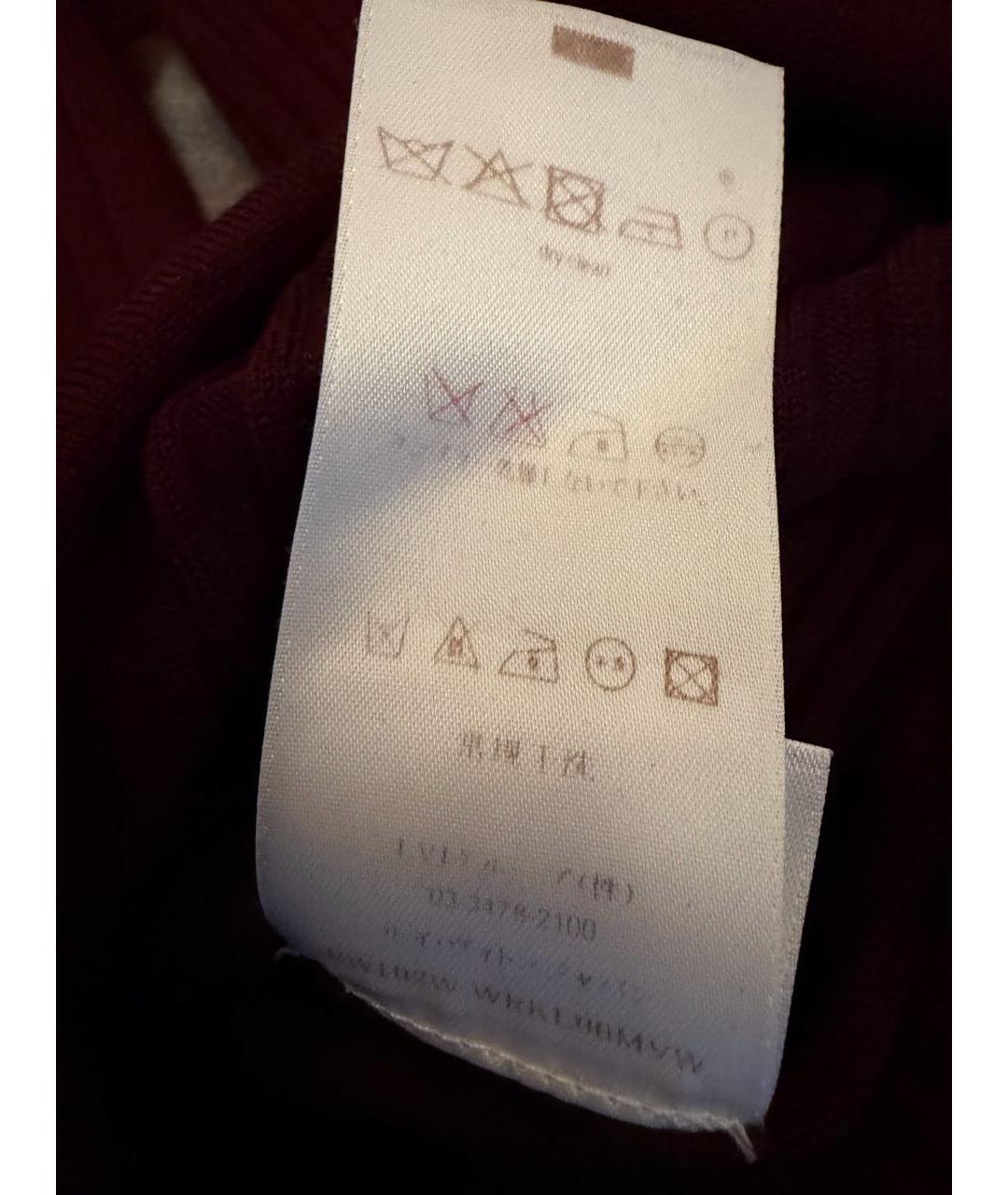 LOUIS VUITTON Бордовый джемпер / свитер, фото 3
