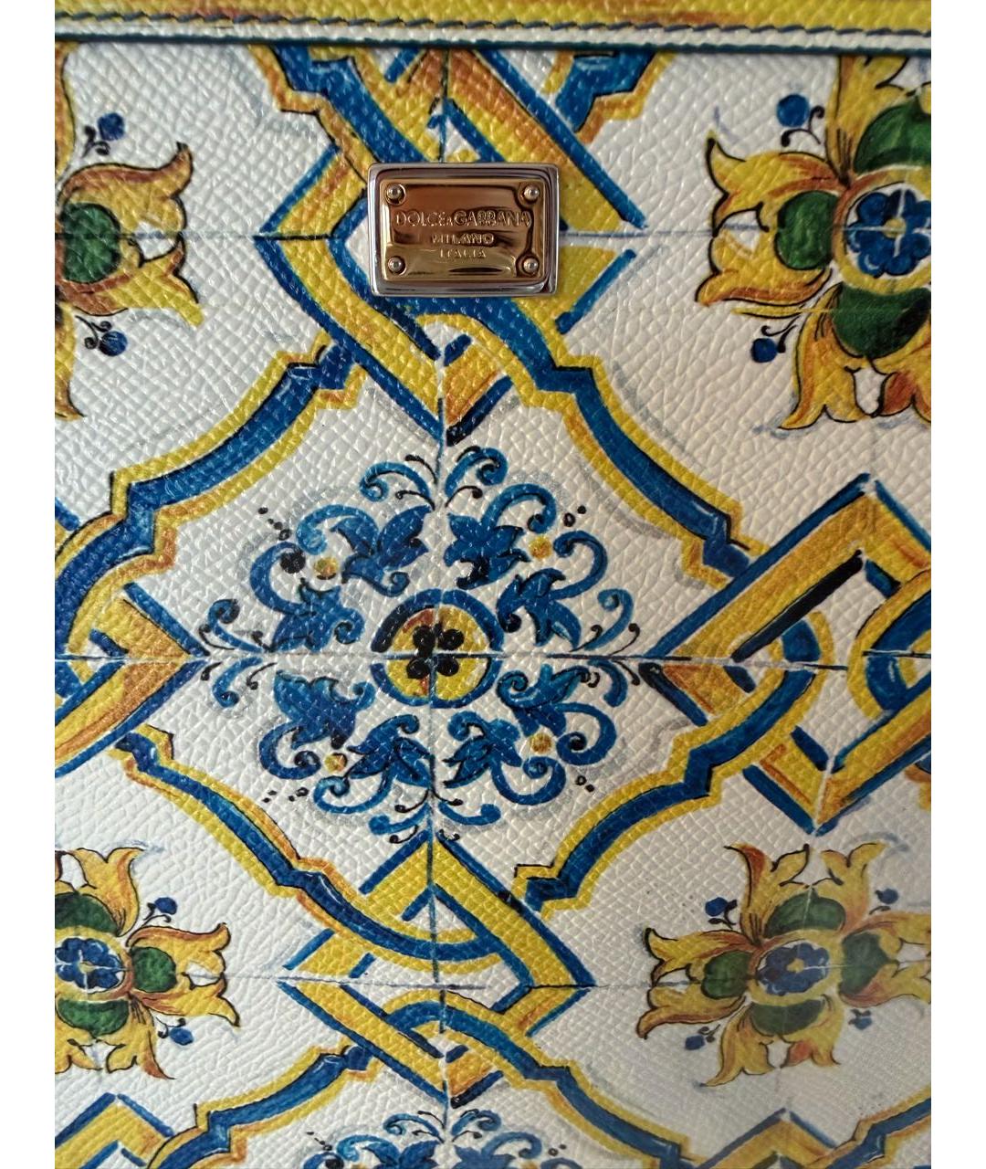 DOLCE&GABBANA Мульти кожаная сумка тоут, фото 4