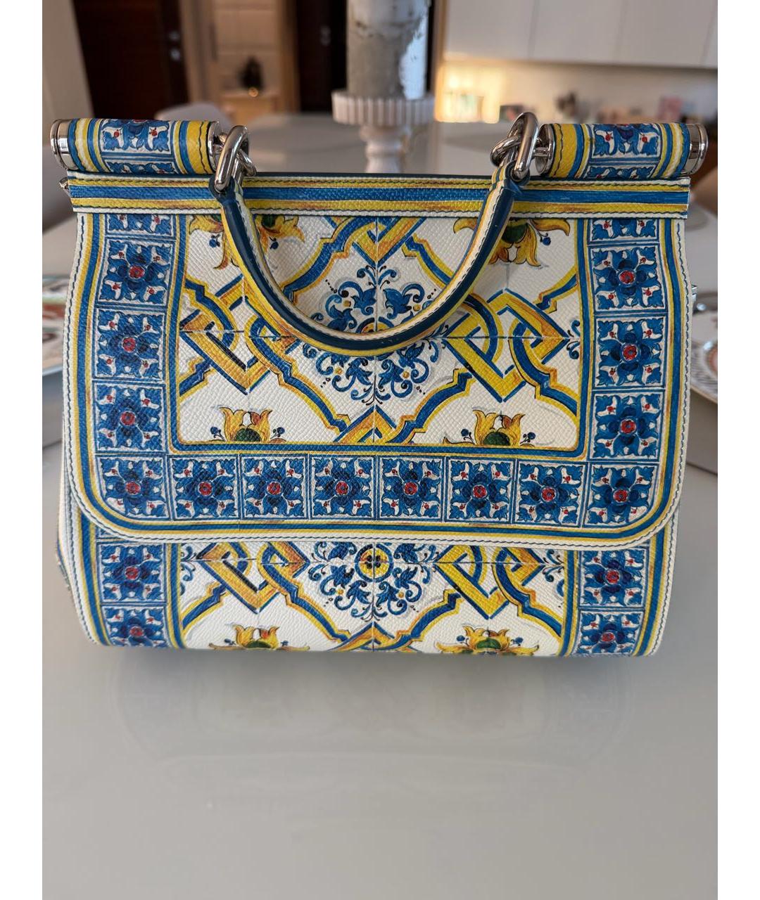 DOLCE&GABBANA Мульти кожаная сумка тоут, фото 8